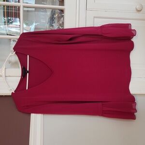 Magenta Banana Republic Factory Blouse